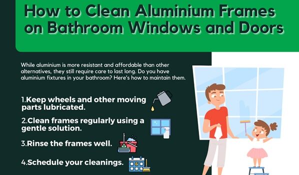 How to Clean Aluminium Frames on Bathroom Windows and Doors