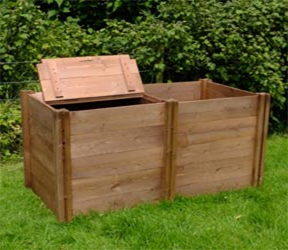 What is a wooden compost bin?